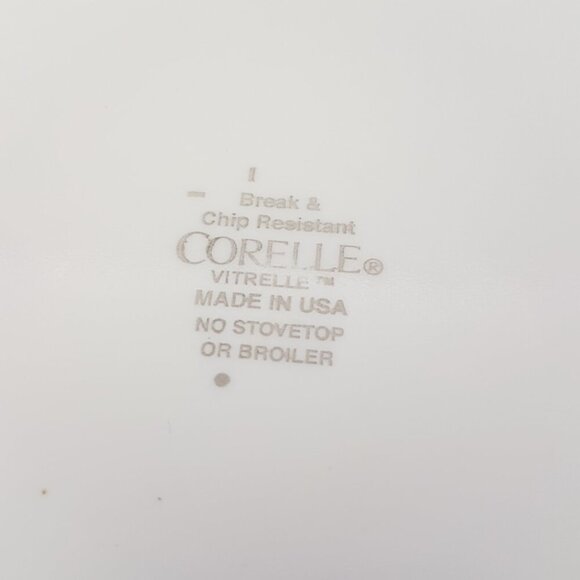 4pc Corelle Vitrelle Bamboo Leaf Square Dinner Plate Set, Made in USA - Picture 9 of 9